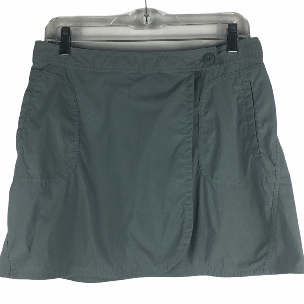Women’s Olive Green Wrap Skort - Lightweight Casual Shorts